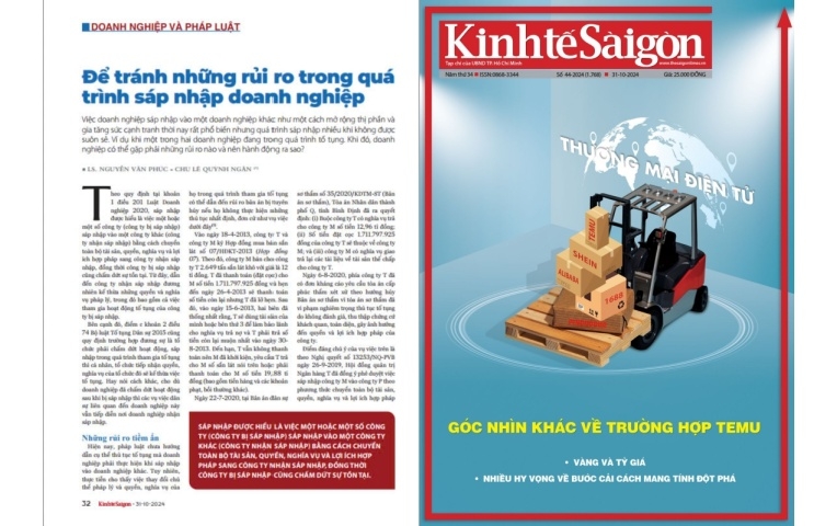 To avoid risks in the process of company mergers?